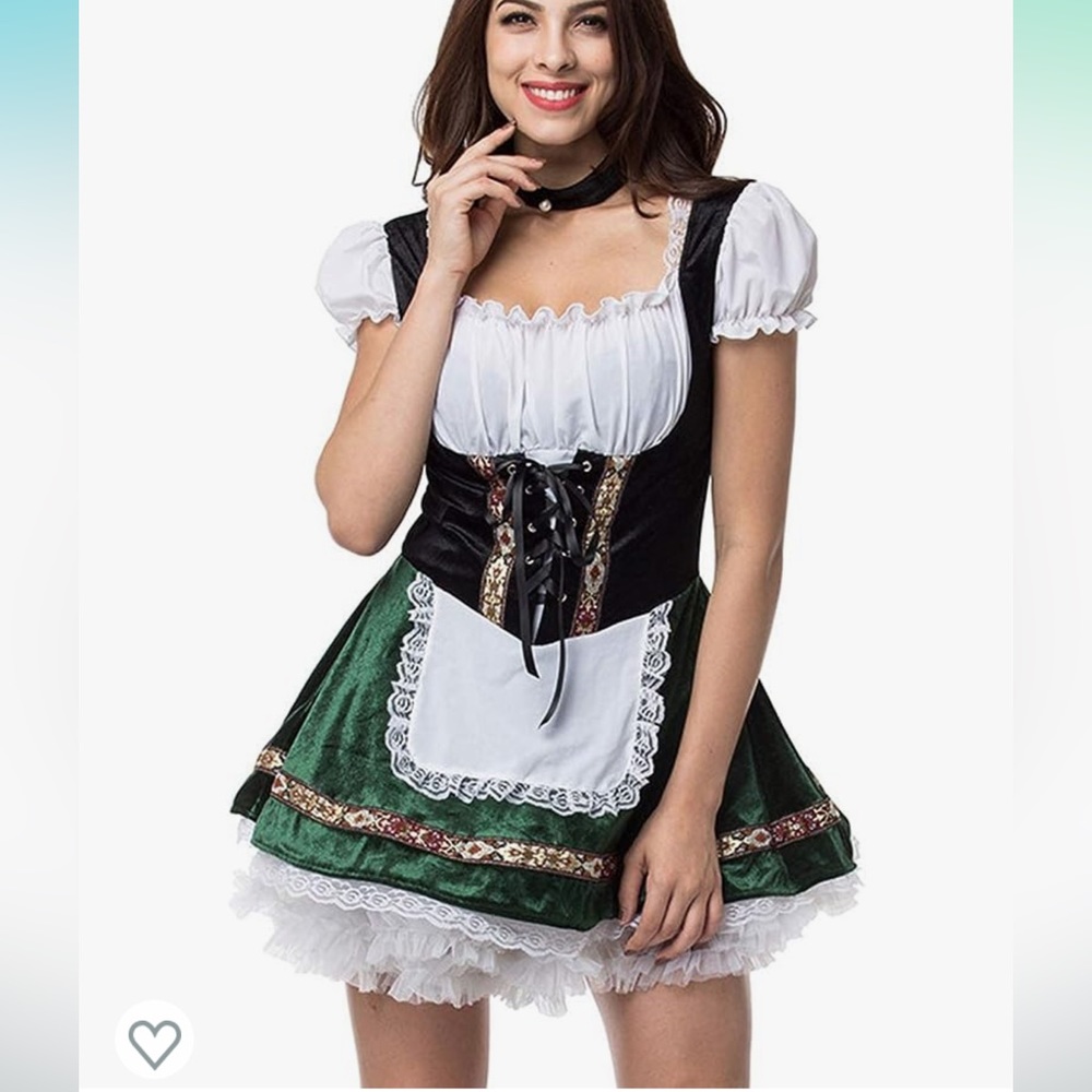 Oktoberfest themed dirndl/lederhosen dress